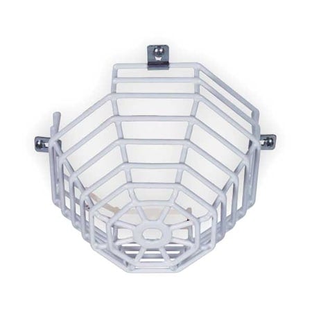 Smoke Detector Guard, Steel, Surface Mount, 7 1/8 in W x 7 1/8 in H x 4 1/2 in D, White MPN:STI-9605