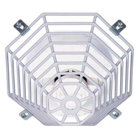 Wire Cage, Steel, Flush Mount, 8 1/4 in W x 8 1/4 in H x 4 5/8 in D, White MPN:STI-9609