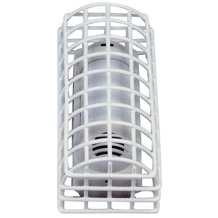 Motion Detector Guard, Steel, Surface Mount, 4 in W x 8 3/4 in H x 3 3/4 in D, White MPN:STI-9622