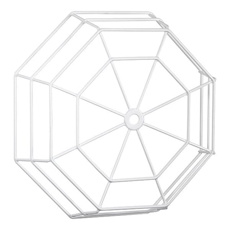 Clock/Bell Guard, Steel, Flush Mount, 14 1/4 in W x 14 1/4 in H x 3 5/8 in D, White MPN:STI-9635