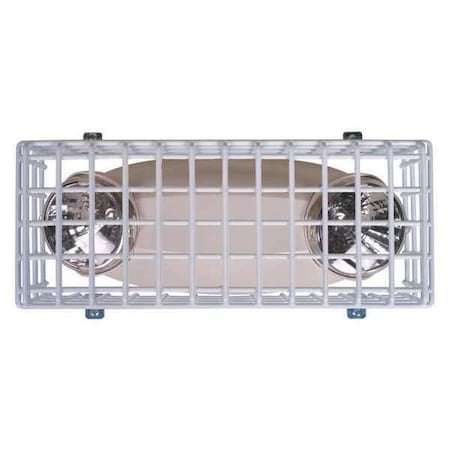 Wire Cage, Steel, Surface Mount, 13 1/2 in W x 4 in H x 5 in D, White MPN:STI-9703