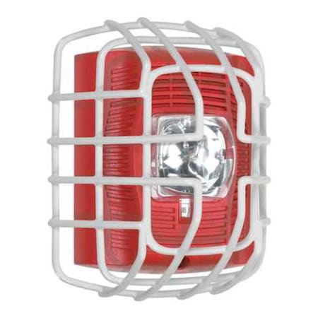 Wire Cage, Steel, Flush Mount, 6 1/8 in W x 7 3/8 in H x 3 3/8 in D, White MPN:STI-9705