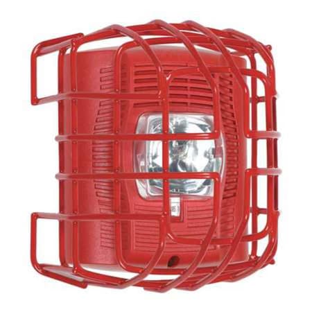 Wire Cage, Steel, Surface Mount, 6 3/4 in W x 7 1/2 in H x 6 1/8 in D, Red MPN:STI-9708-R
