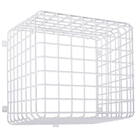 Wire Cage, Steel, Surface Mount, 12 in W x 12 in H x 12 in D, White MPN:STI-9730