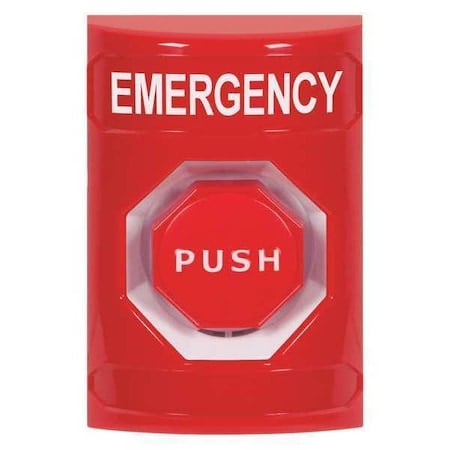 Emergency Push Button, Red, Polycarbonate MPN:SS2005EM-EN