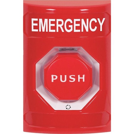 Emergency Push Button, Red Button, SPDT MPN:SS2009EM-EN