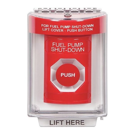 Fuel Pump Shutdown Push Button, Red Color MPN:SS2034PS-EN