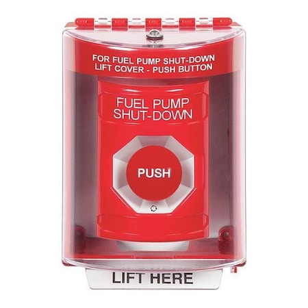 Fuel Pump Shutdown Push Button, Red MPN:SS2071PS-EN