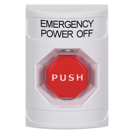Emergency Power Off Push Button, White MPN:SS2305PO-EN