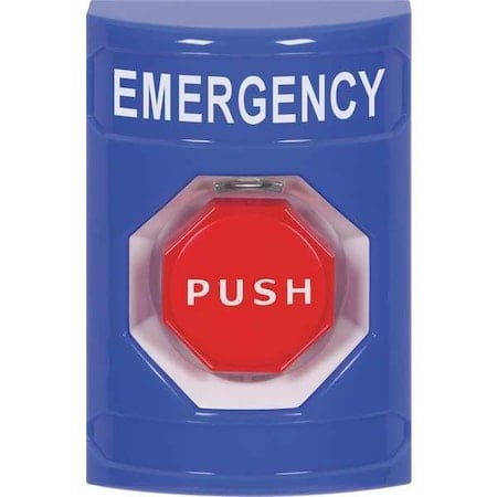 Emergency Push Button, Blue, SPDT Relay MPN:SS2402EM-EN