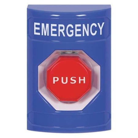 Emergency Push Button, Blue, Red Button MPN:SS2405EM-EN