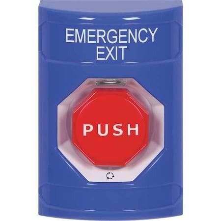 Emergency Exit Push Button, Blue, SPDT MPN:SS2409EX-EN