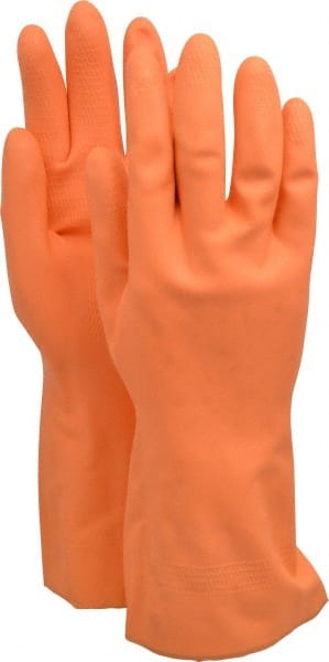 Chemical Resistant Gloves: Medium, 28 mil Thick, Neoprene, Supported MPN:GRFO-MD-1SF