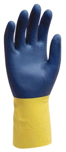 Chemical Resistant Gloves: Large, 22 mil Thick, Latex & Neoprene, Supported MPN:GRLY-LG-1SF