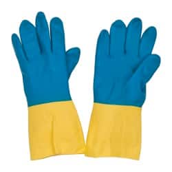 Chemical Resistant Gloves: X-Large, 22 mil Thick, Latex & Neoprene, Supported MPN:GRLY-XL-1SF