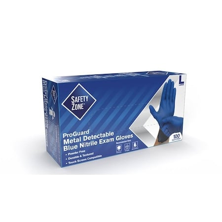Nitrile PFBlue Exam Glove, Medium, PK100 MPN:GNPR-MD-1A