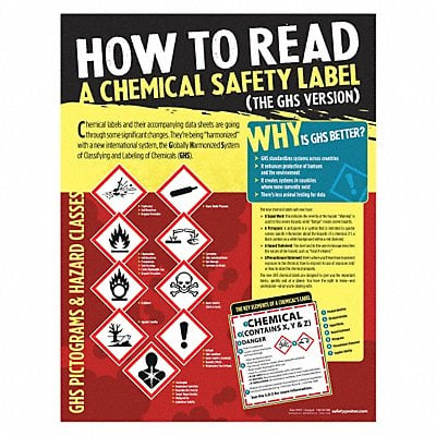 Safety Poster 22 in x 17 in Paper MPN:P4791