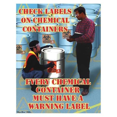Safety Poster, 22 in H x, 17 in W, Paper MPN:SW0088