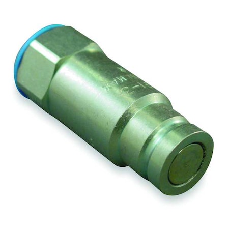 Hydraulic Quick Connect Hose Coupling, Steel Body, Push-to-Connect Lock, 3/8