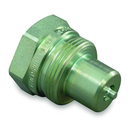 Hydraulic Quick Connect Hose Coupling, Steel Body, Thread-to-Connect Lock, 1/4