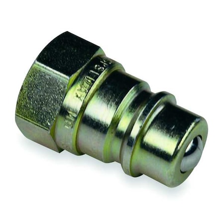 Hydraulic Quick Connect Hose Coupling, Steel Body, Sleeve Lock, 1/4