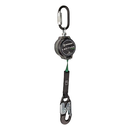 Latitude Pro 7' Single Web SRL: Steel Triple Lock Carabiner, Alu Snap Hook MPN:018-5009