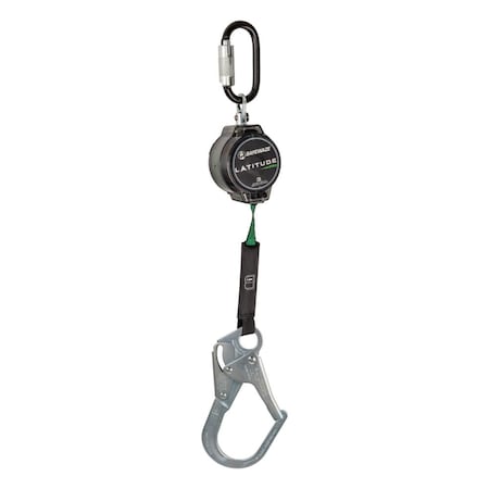 Latitude Pro 7' Single Web SRL: Steel Triple Lock Carabiner, Rebar Hook MPN:018-5010