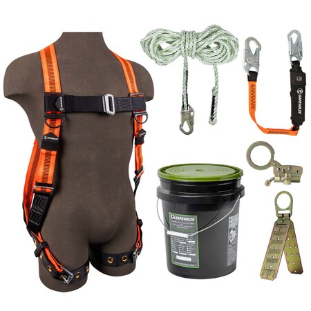 Roofer's Fall Protection Kit, Size: Universal MPN:FS-ROOF-P