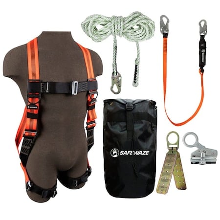 Roofer's Fall Protection Kit, Size: Universal MPN:FS120-E/1118DC-BP