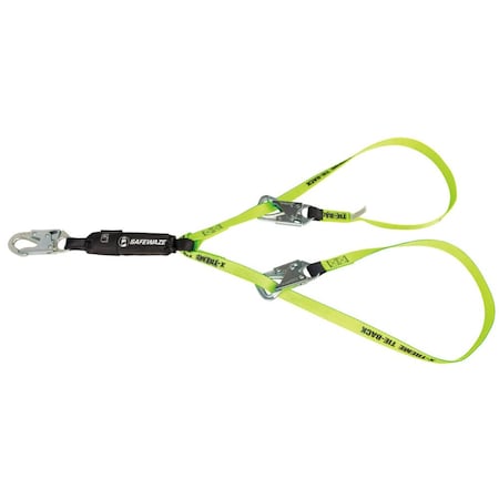 PRO 6' Tie-Back Energy Absorbing Lanyard: Dual Leg MPN:FS451