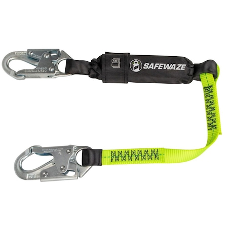 Shock Absorbing Lanyard, 3 ft. Length, Snap Hook, Forged Steel, 1 Leg(s) MPN:FS560-3