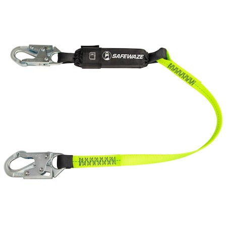 Shock Absorbing Lanyard, 4 ft. Length, Snap Hook, Forged Steel, 1 Leg(s) MPN:FS560-4