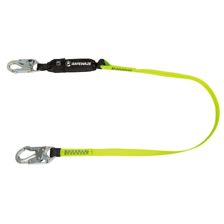 Shock Absorbing Lanyard, 6 ft. Length, Snap Hook, Forged Steel, 1 Leg(s) MPN:FS560