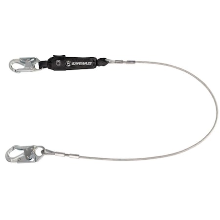 Shock Absorbing Lanyard, 6 ft. Length, Forged Steel, 1 Leg(s) MPN:FS560-CA