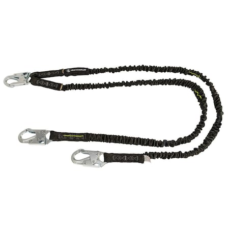 PRO 6' Internal Energy Absorbing Lanyard: Dual Leg, Snap Hooks MPN:FS581