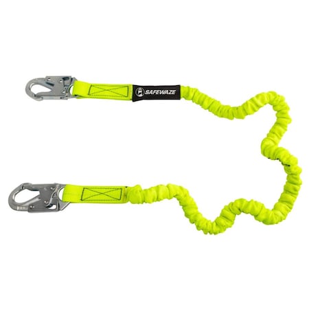 Energy Absorbing Lanyard, 6 ft. Length, Snap Hook, Forged steel, 1 Leg(s) MPN:FS590