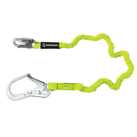 PRO 6' Stretch Internal Energy Absorbing Lanyard: Rebar Hook MPN:FS595