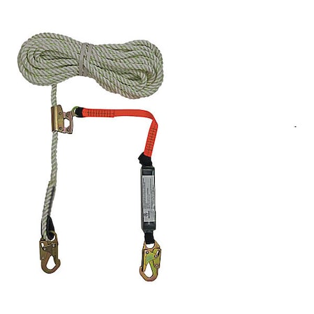 Rope Lifelin, 50 ft., Rope Grb, 3 ft. Lnyrd MPN:FS700-50GA-3E