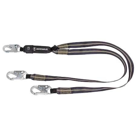 Welding 6' Energy Absorbing Lanyard: Dual Leg, Snap Hooks MPN:FS77330-FR-DL