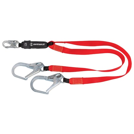 Energy Absorbing Lanyard, 6 ft. Length, Forged Steel, 2 Leg(s) MPN:FS77435-WE-DL