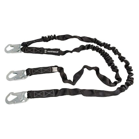 Energy Absorbing Lanyard, 6 ft. Length, Snap Hook, Steel, 2 Leg(s) MPN:FS88581
