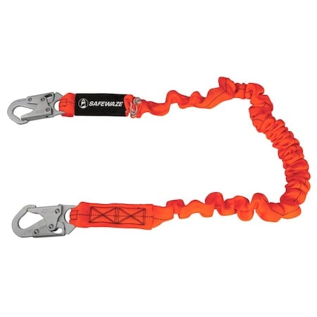 Energy Absorbing Lanyard, 6 ft. Length, Snap Hook, Steel MPN:FS88590