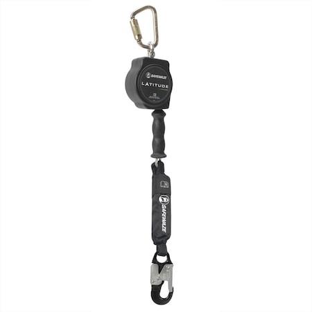Latitude HD 10' Single Cable SRL: Carabiner, Alu Snap Hook MPN:SW8008-10-ALU
