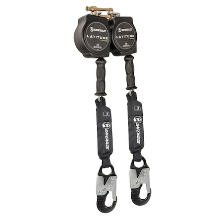 Latitude HD 10' Dual Cable SRL: SW-9012 BWB, Alu Snap Hooks MPN:SW8008-10-ALU-DL