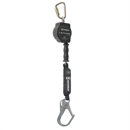Latitude HD 10' Single Cable SRL: Carabiner, Rebar Hook MPN:SW8008-10-RBH