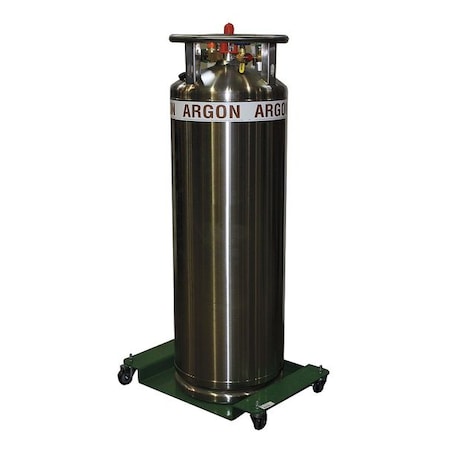 CylinderDolly, 1in, 21in, Green, Steel, 540lb MPN:Cryo 8860
