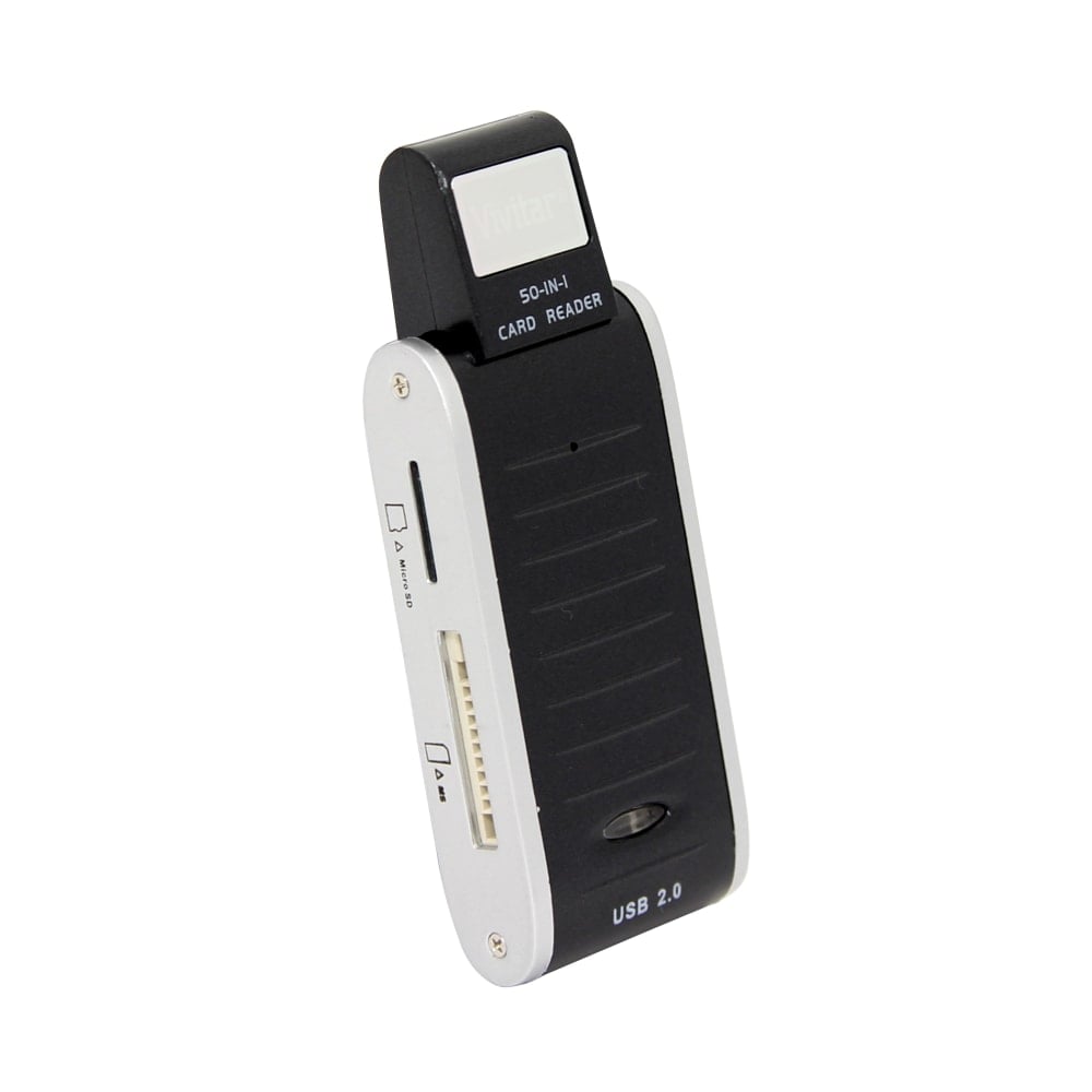 Vivitar USB 2.0 50-In-1 Card Reader (Min Order Qty 7) MPN:VIV-RW-5000-BLK