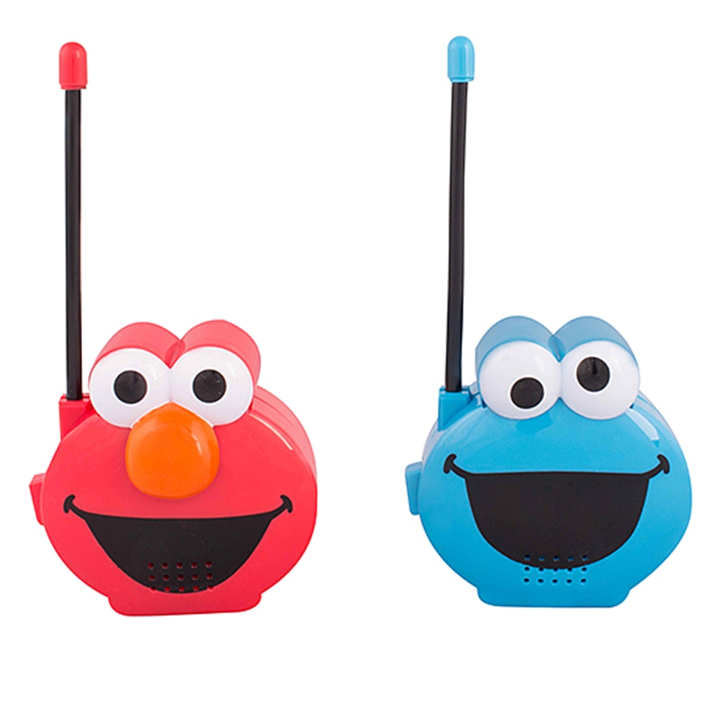 Sakar Sesame Street Elmo & Cookie Monster Walkie Talkies, Red/Blue, Set Of 2 Walkie Talkies MPN:995100194M