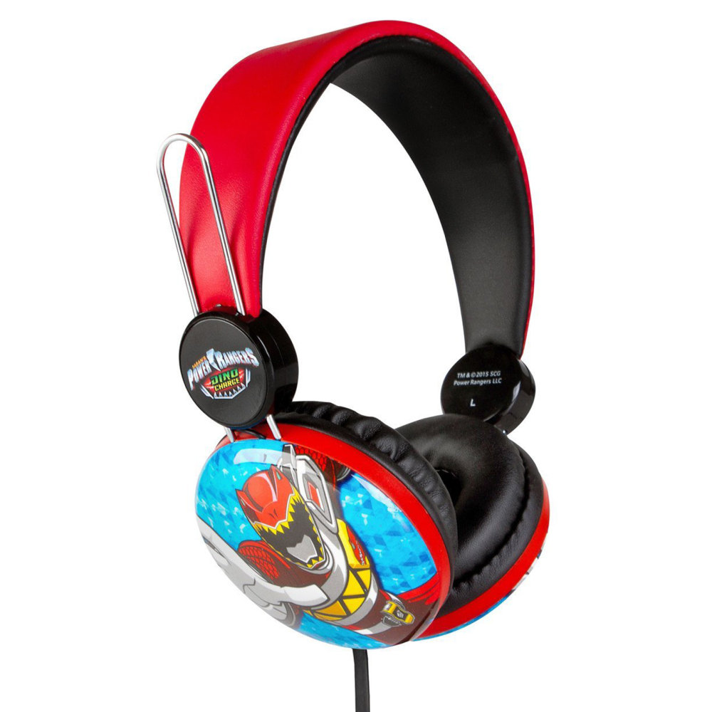 Sakar Power Rangers Kids Over The Ear Headphones, Red MPN:995100686M
