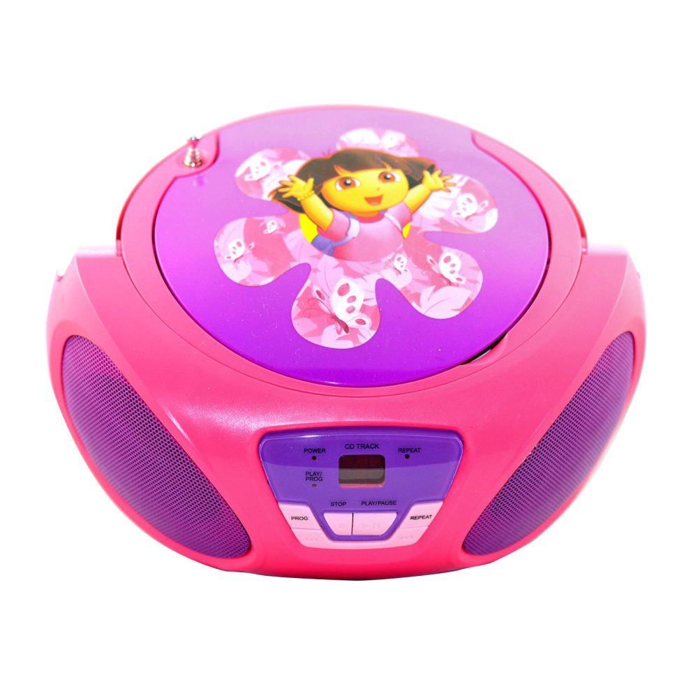 Sakar Dora the Explorer 99576830M CD Boombox, 8.25inH x 9inW x 5inD, Pink MPN:99576830M